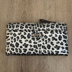 Kenneth Cole Reaction black/silver leopard wallet